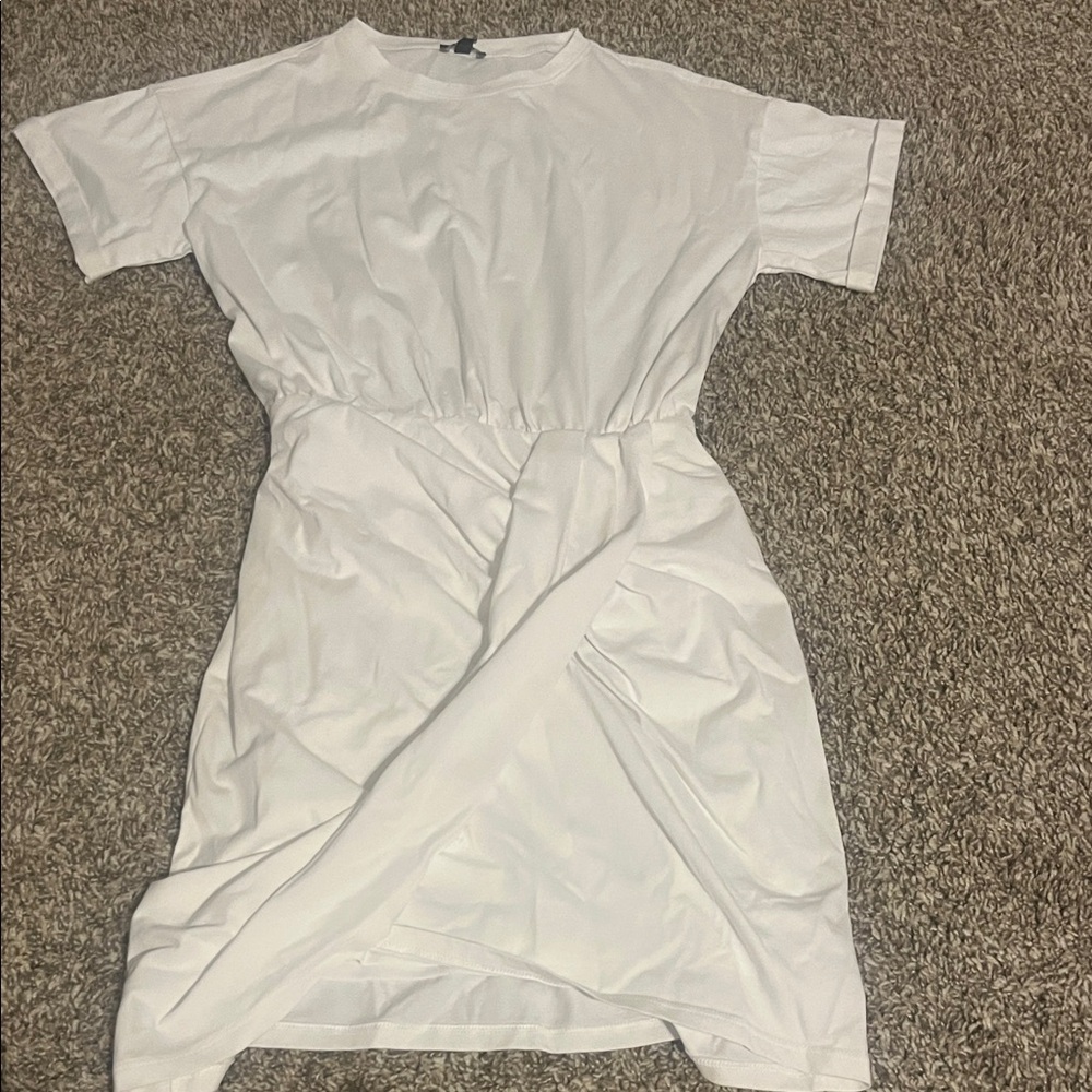 Express White Wrap Dress